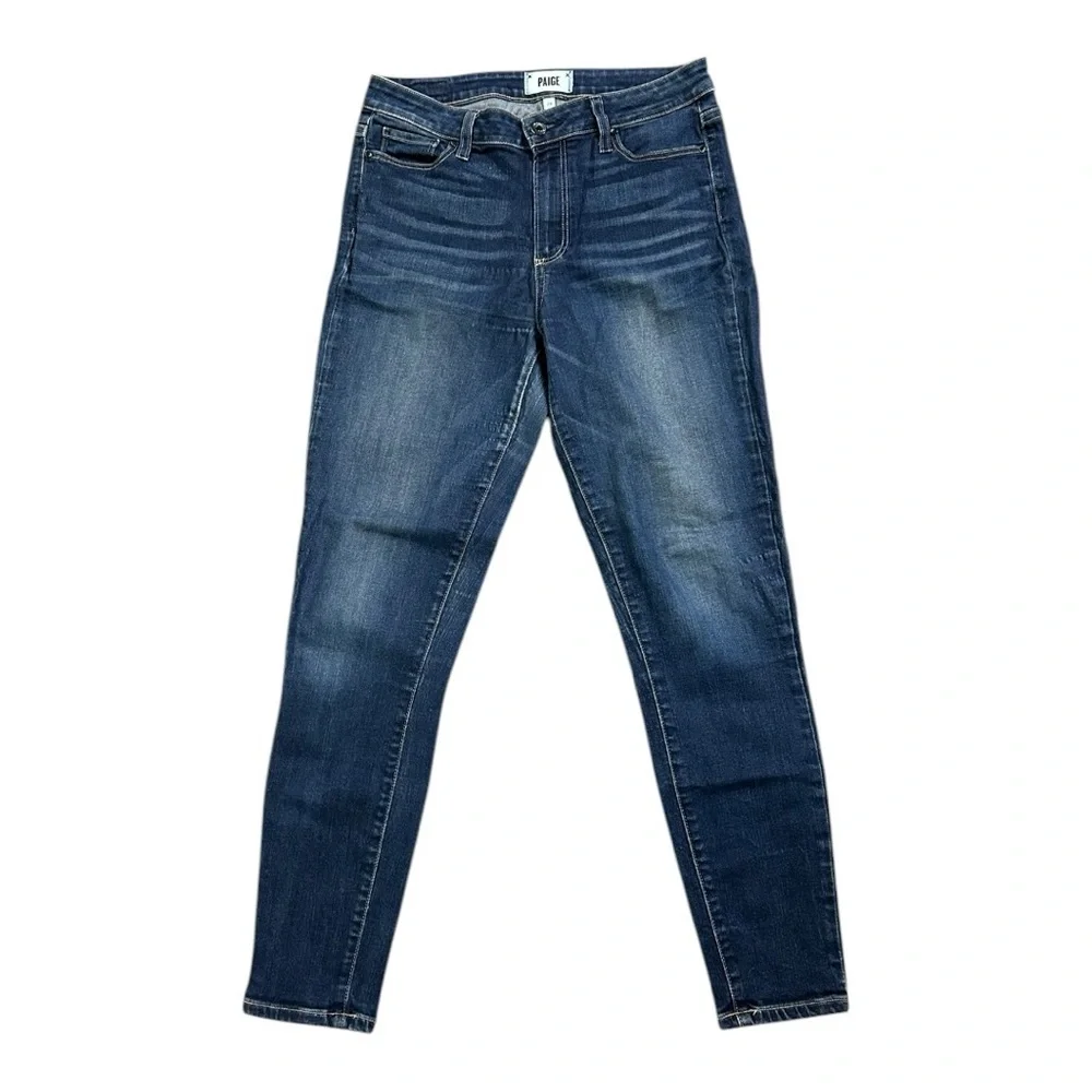 PAIGE Hoxton Ankle Dark Blue Skinny Jeans Size 28 - Picture 1 of 4